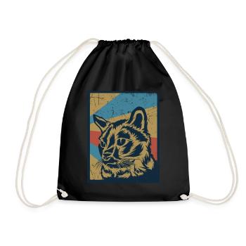 Tonkanese gift - Drawstring Bag - black - Front