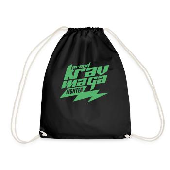 Kravmaga Nahkampf Kämpfer Krav Maga Kampfsport - Turnbeutel - Schwarz - Vorne