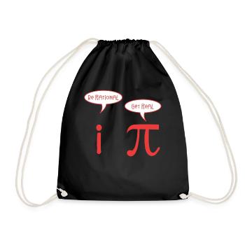 Mathe - Turnbeutel - Schwarz - Vorne