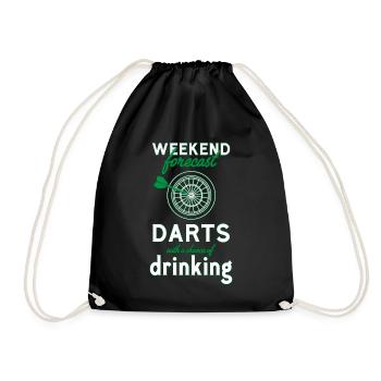 Darts darts - Drawstring Bag - black - Front