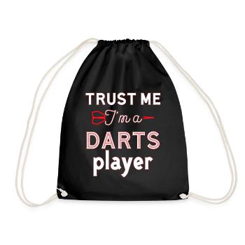 Darts darts - Drawstring Bag - black - Front