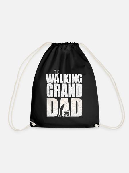 The Walking Granddad Shirt für Opa und Enkel - Turnbeutel - Schwarz