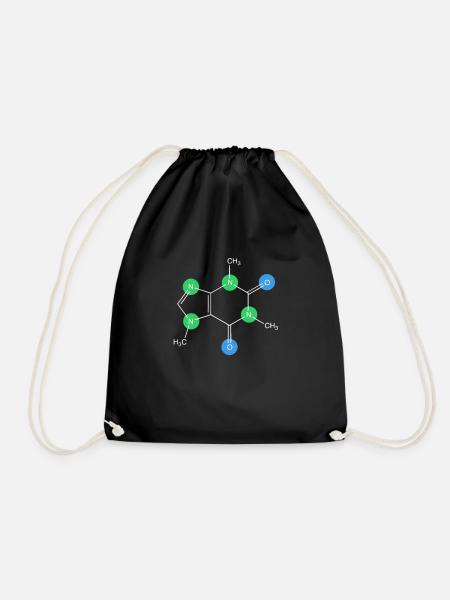 Chemie Koffein - Turnbeutel - Schwarz