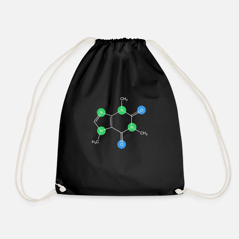 Chemistry Caffeine - Drawstring Bag - black