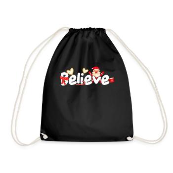 Noël croire Noël - Sac de sport léger - noir - Devant