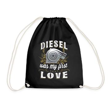 Diesel was my first love - Drawstring Bag - black - Front