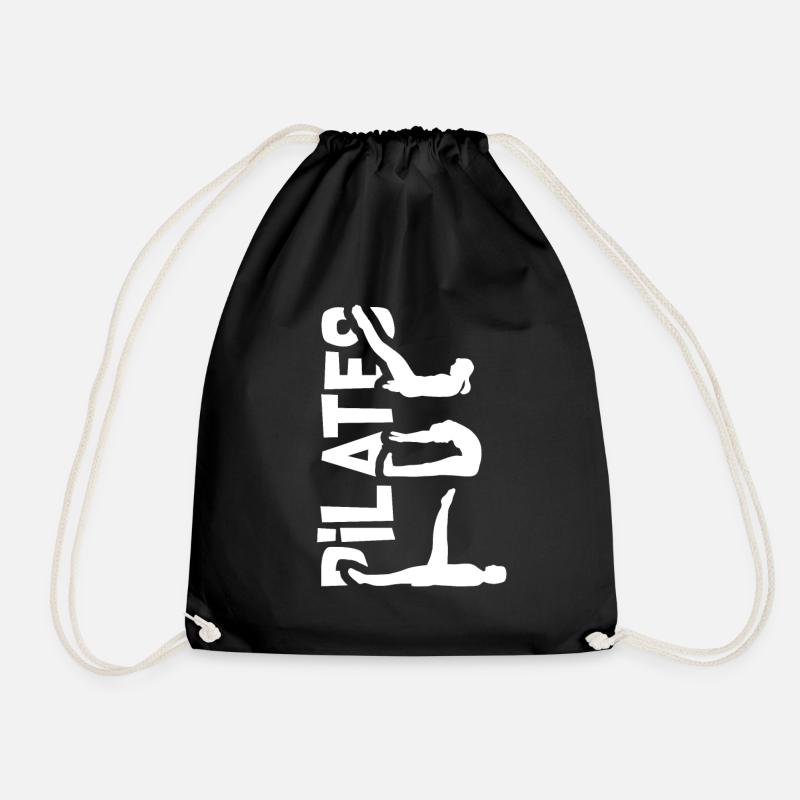 Pilates Silhouette - Turnbeutel - Schwarz