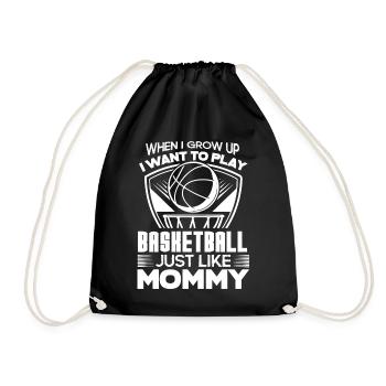 Basketball I Want To Play Basketball - Drawstring Bag - black - Front