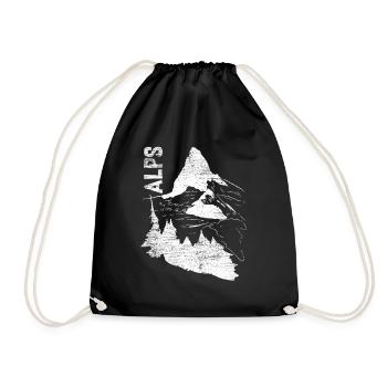 Cadeau Alpen Matterhorn Suisse - Sac de sport léger - noir - Devant