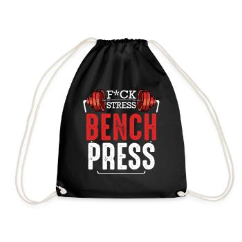 body builder - Drawstring Bag - black - Front
