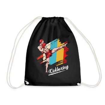 Kickboxing - Turnbeutel - Schwarz - Vorne