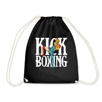 Kickboxing - Turnbeutel - Schwarz - Vorne