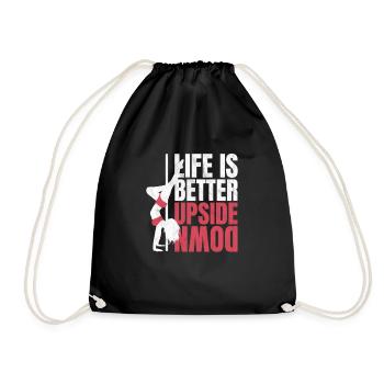 Dance Pole Fitness Gift - Drawstring Bag - black - Front
