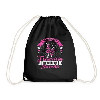 Coiffeur inoffensif - Sac de sport léger - noir - Devant