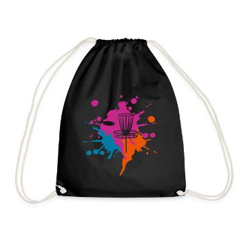 Blob de couleur frisbee - Sac de sport léger - noir - Devant