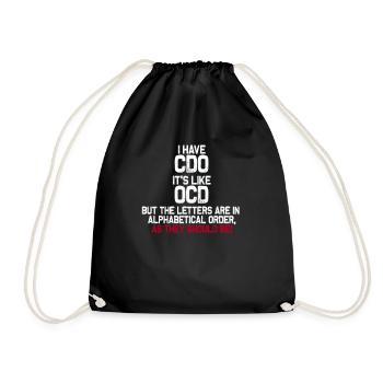 Anxiety OCD obsessive compulsive disorder Zwang - Sac de sport léger - noir - Devant