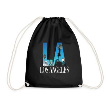 La Los Angeles Californie West Coast America USA - Sac de sport léger - noir - Devant