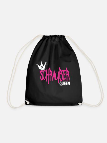 Schrauber Queen - Turnbeutel - Schwarz