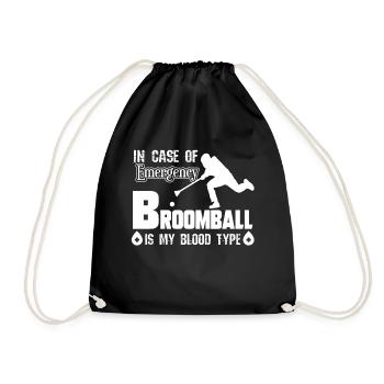 Le ballon sur glace est mon groupe sanguin - Sac de sport léger - noir - Devant