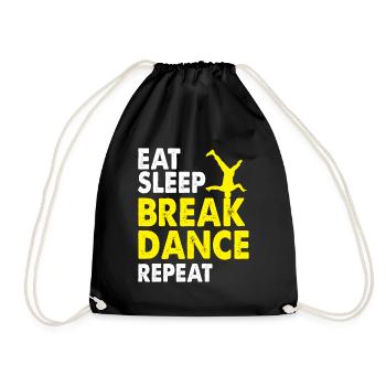 Breakdancing - Drawstring Bag - black - Front