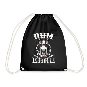 Rum and Honor Rumtrinker gift - Drawstring Bag - black - Front