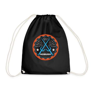 Kobudo japanische Kampfkunst Geschenkidee - Turnbeutel - Schwarz - Vorne