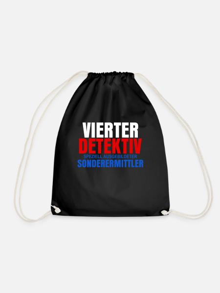 Detektiv - Turnbeutel - Schwarz