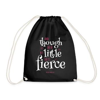 Though She Be But Little She Is Fierce Shakespeare - Turnbeutel - Schwarz - Vorne