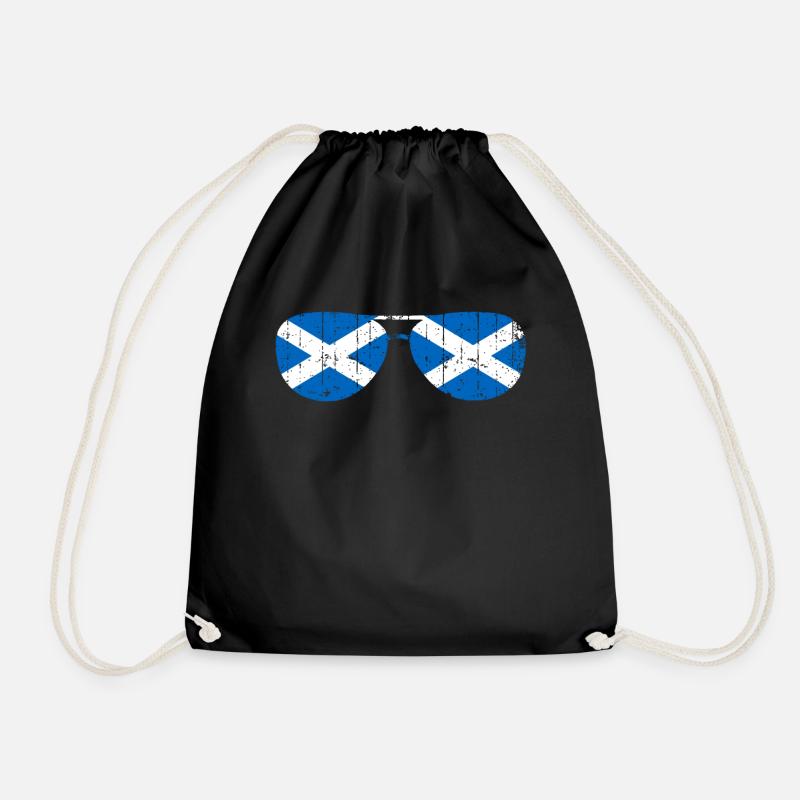 Ecosse Pavillon Écossais Drapeau lunettes de soleil - Sac de sport léger - noir