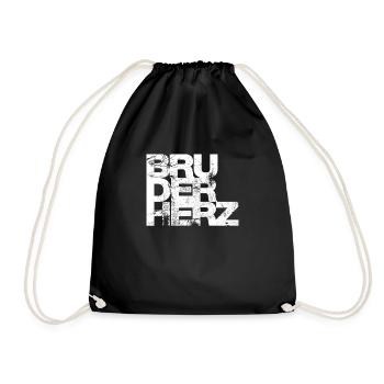 Coeur de frère Meilleur frère du monde idée cadeau - Sac de sport léger - noir - Devant