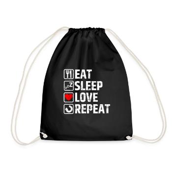 amour - Sac de sport léger - noir - Devant