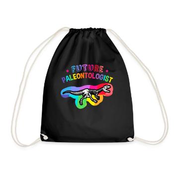 Future paleontologist - Drawstring Bag - black - Front