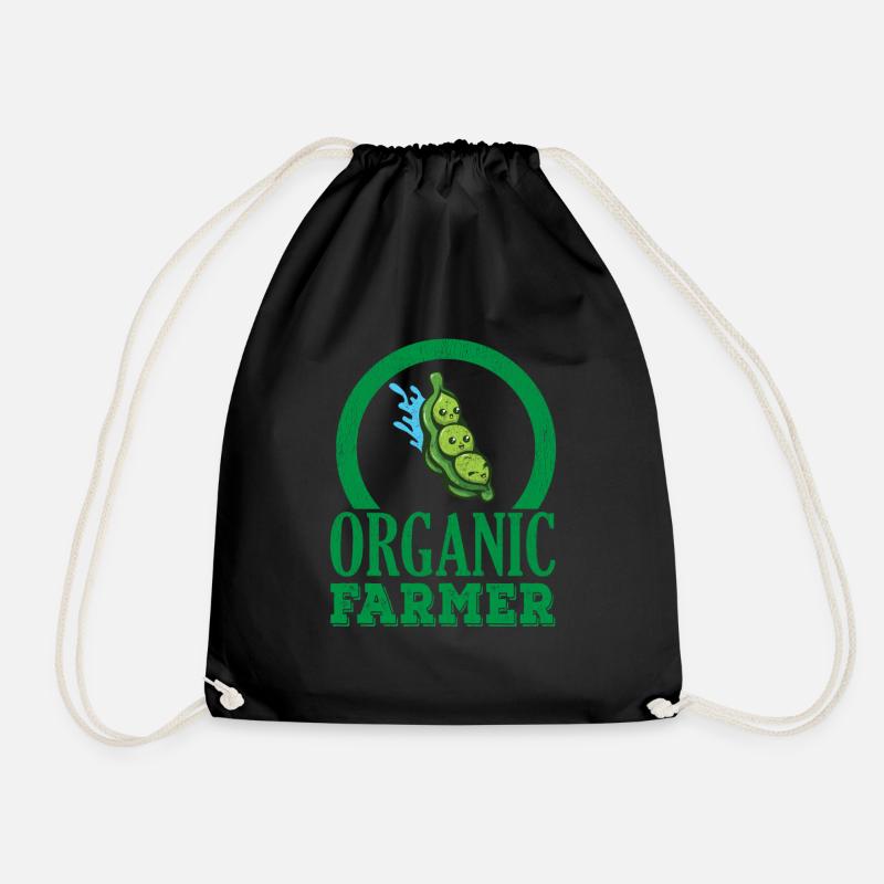 Organic Farmer Biobauer Öko Nachhaltig Bio - Turnbeutel - Schwarz