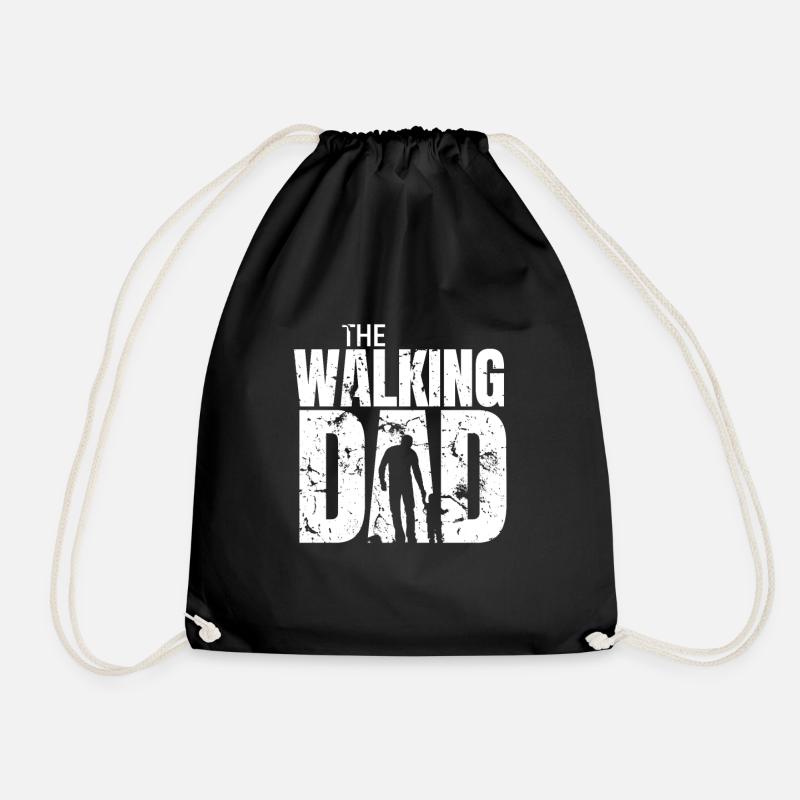 The Walking Dad - Turnbeutel - Schwarz