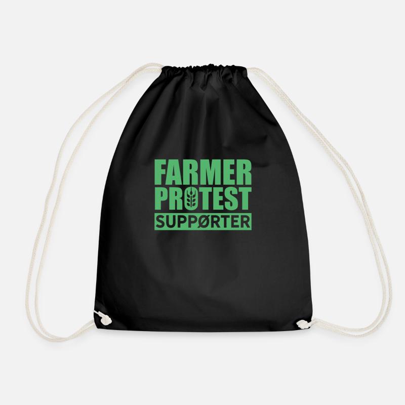 Bauer Protest - Turnbeutel - Schwarz