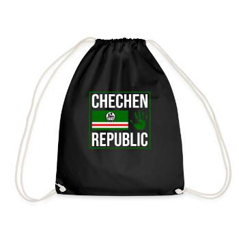 Chechen Republic, Strong Chechnya Flag, Chechnyan - Sac de sport léger - noir - Devant