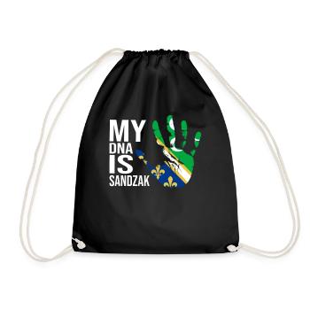 Sandzak, My DNA Is Sandzak, Sandzak Flag - Sac de sport léger - noir - Devant