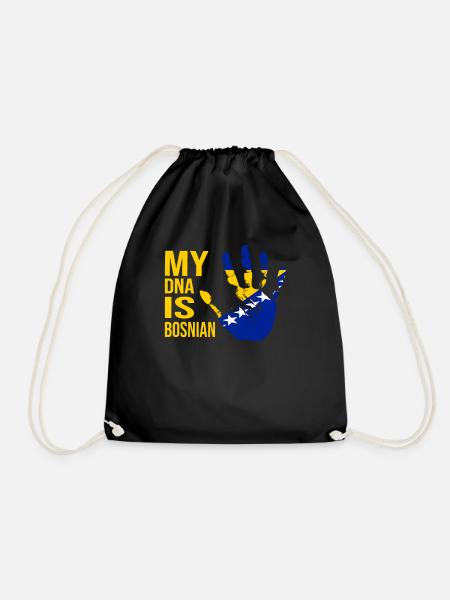 My DNA Is Bosnian, Bosnia Flag, Bosnia - Turnbeutel - Schwarz