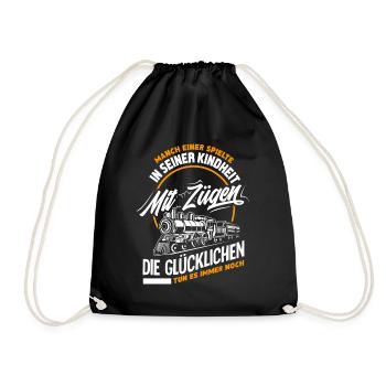 Eisenbahn Beruf - Turnbeutel - Schwarz - Vorne