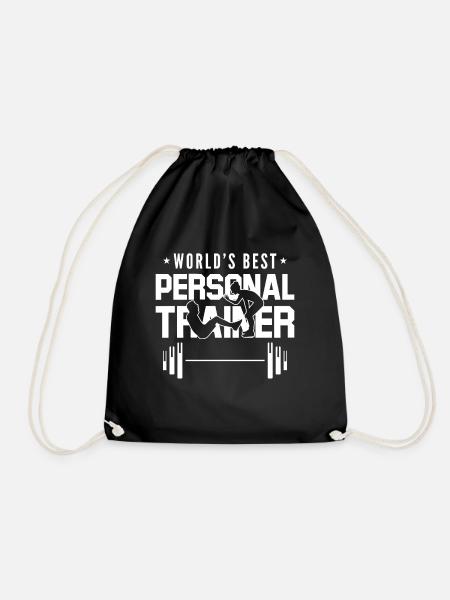 Trainer Fitnesstrainer Geschenkidee - Turnbeutel - Schwarz