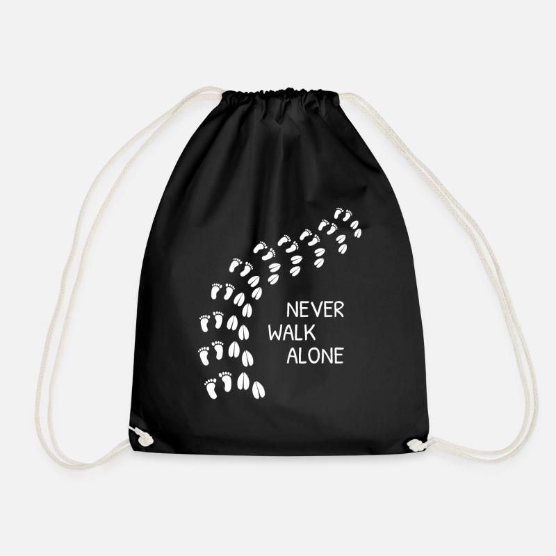 Never Walk Alone - Turnbeutel - Schwarz