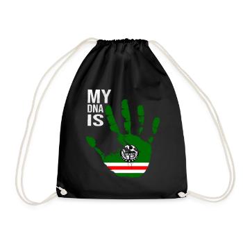 Drapeau tchétchène, Mon ADN est la Tchétchénie, Drapeau tchétchène - Sac de sport léger - noir - Devant