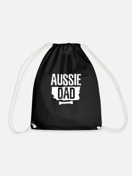 Haustier Gassi Hunderasse Hunde Australian Aussie - Turnbeutel - Schwarz