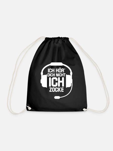 Gamer - Turnbeutel - Schwarz