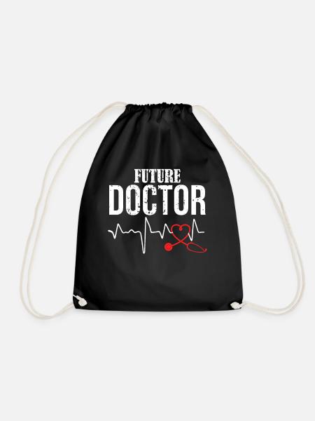 Medizinstudent Doktor Geschenke T-Shirt - Turnbeutel - Schwarz