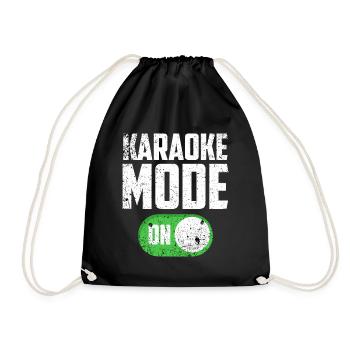 Karaoke - Turnbeutel - Schwarz - Vorne