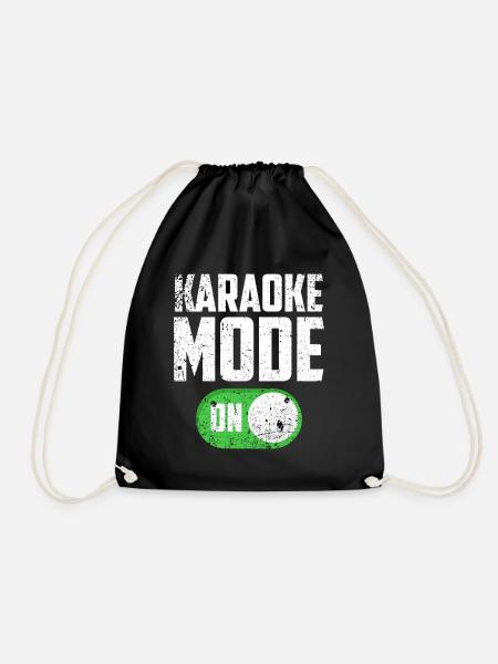 Karaoke - Turnbeutel - Schwarz