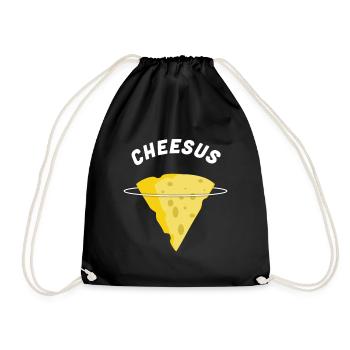 Fromage au fromage Jésus - Sac de sport léger - noir - Devant