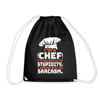Chefkoch - Turnbeutel - Schwarz - Vorne