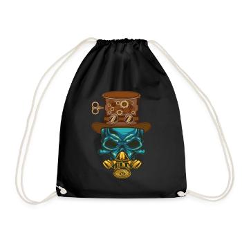 Steampunk Steampunker Steampunks Steampunkers - Drawstring Bag - black - Front